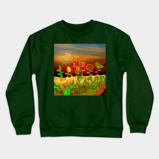 Fantastic Garden of Magic Tulips Crewneck Sweatshirt